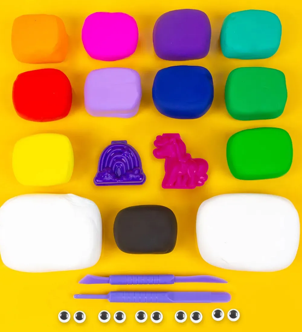 Play-Doh Modellervoks|Kreativ Leg*Modellervoks - Air Dry Clay - 13-pak - Variety Kit