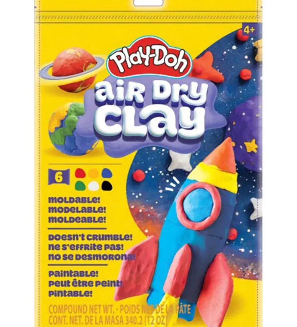 Play-Doh Modellervoks*Modellervoks - Air Dry Clay - Multi Color Bag - 340g