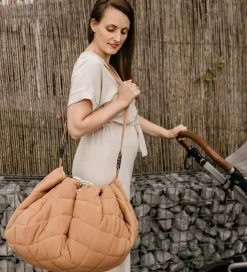 Legetæpper Og Legegulve|Opbevaringstæpper-Play&Go Legetøjstæppe - Ø120 - Soft Organic - Tawny Brown