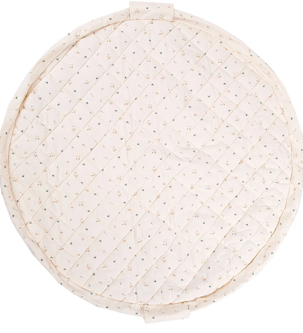 Play&Go Legetæpper Og Legegulve|Opbevaringstæpper*Legetøjstæppe - Ø120 - Soft Organic - Moon