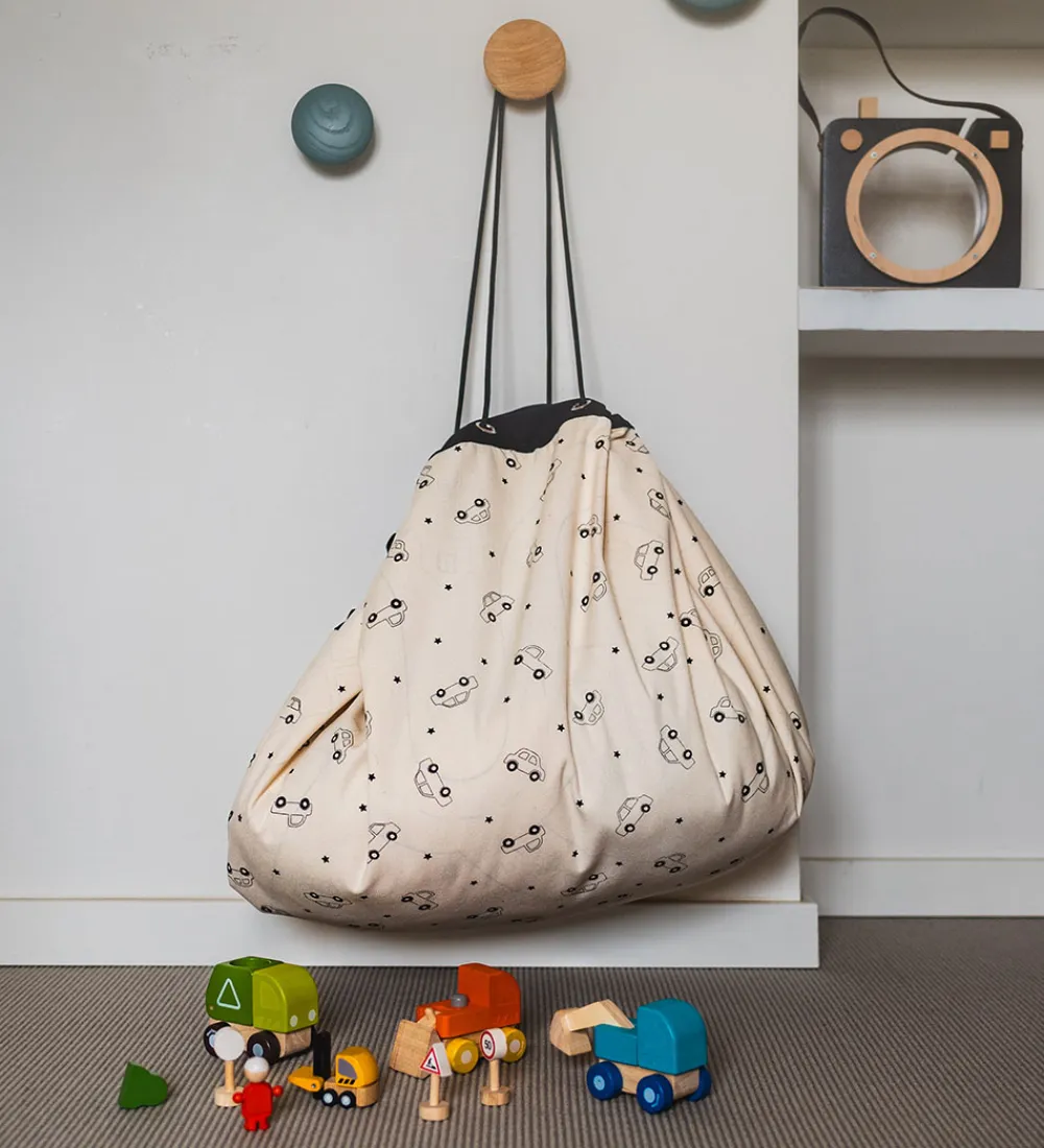 Play&Go Legetæpper Og Legegulve|Opbevaringstæpper*Legetøjstæppe - Ø140 cm - Playvillle
