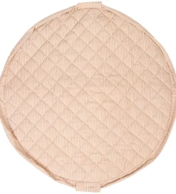 Legetæpper Og Legegulve|Tæpper-Play&Go Legetøjstæppe - Ø120 cm - Soft Organic - Stripes Brown