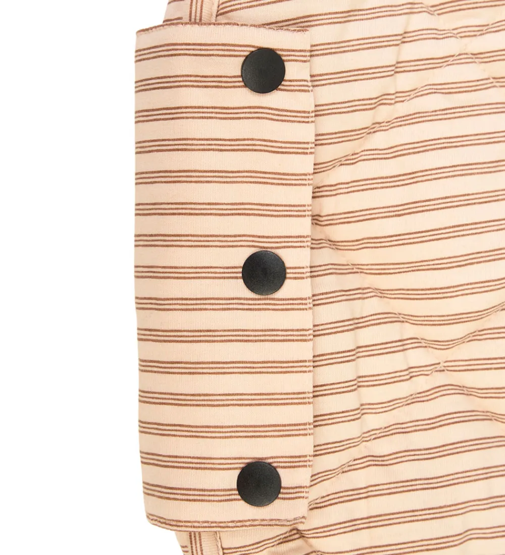Legetæpper Og Legegulve|Tæpper-Play&Go Legetøjstæppe - Ø120 cm - Soft Organic - Stripes Brown