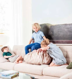 Opbevaringstæpper-Play&Go Legetøjstæppe - Ø140 cm - Stripes Pink