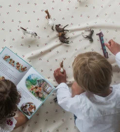 Legetæpper Og Legegulve|Opbevaringstæpper-Play&Go Legetøjstæppe - Ø140 cm - Cherry Cherry