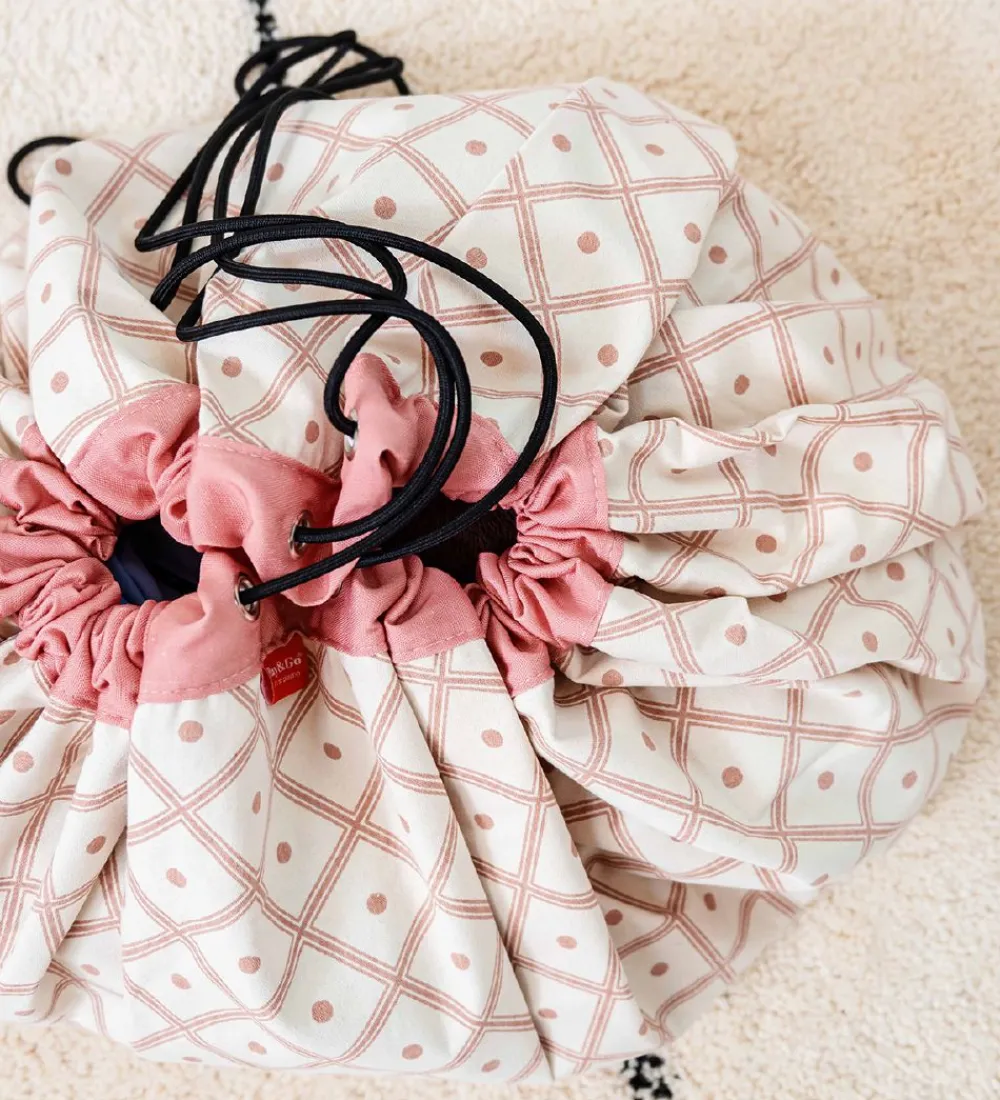 Opbevaringstæpper-Play&Go Legetøjstæppe - Ø140 cm - Geo Coral