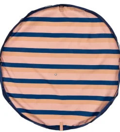 Legetæpper Og Legegulve|Opbevaringstæpper-Play&Go Legetøjstæppe - Outdoor - Ø140 - Mokka Stripes