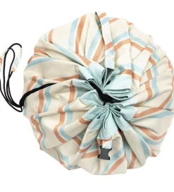 Play&Go Opbevaringstæpper*Legetøjstæppe - Outdoor - Ø140 cm - Stripes