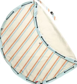 Play&Go Opbevaringstæpper*Legetøjstæppe - Outdoor - Ø140 cm - Stripes