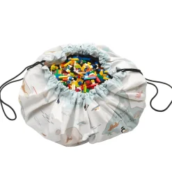 Legetæpper Og Legegulve|Babylegetøj-Play&Go Legetøjstæppe/Opbevaring - 140 cm - 2-i-1 - Worldmap