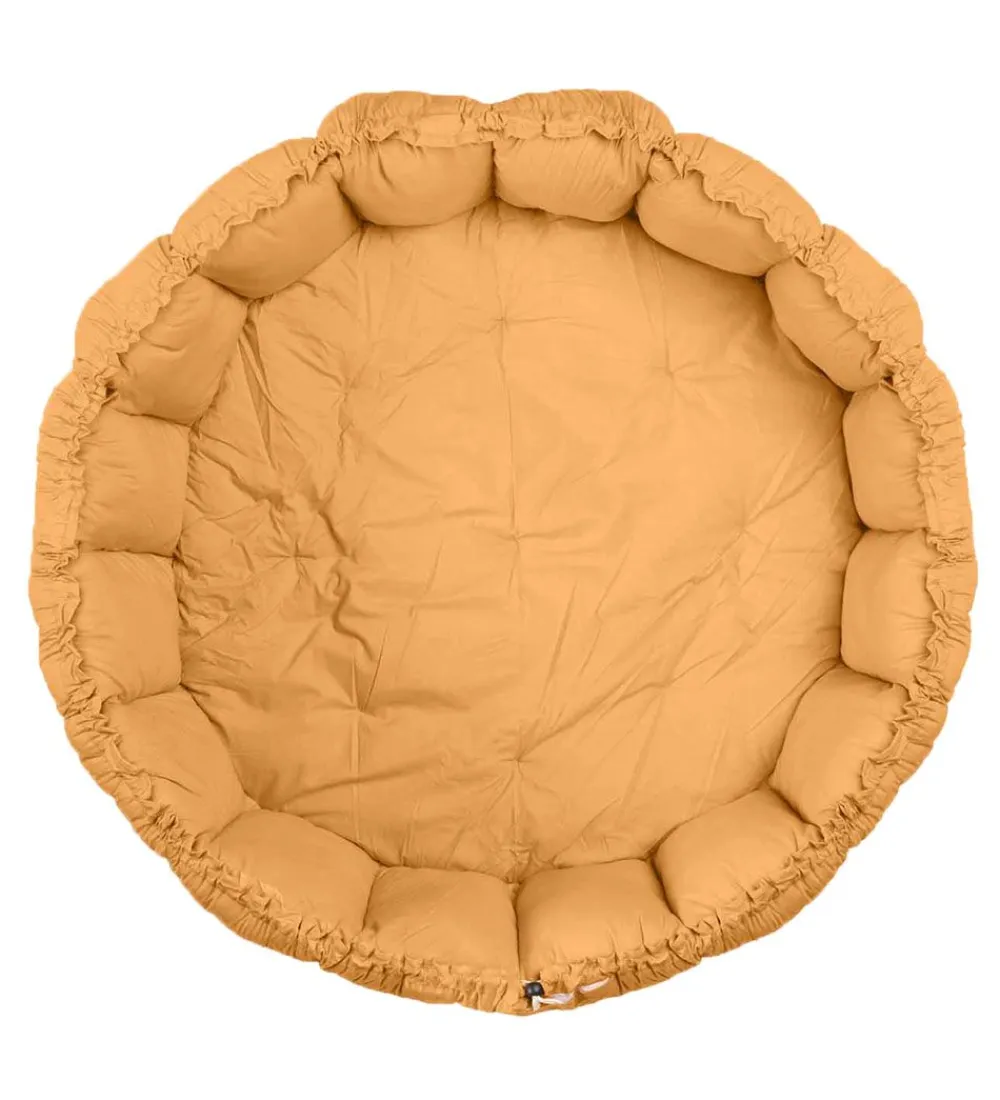 Legetæpper Og Legegulve-Play&Go Legetæppe - 3-i-1 - Ø130 cm - Mustard