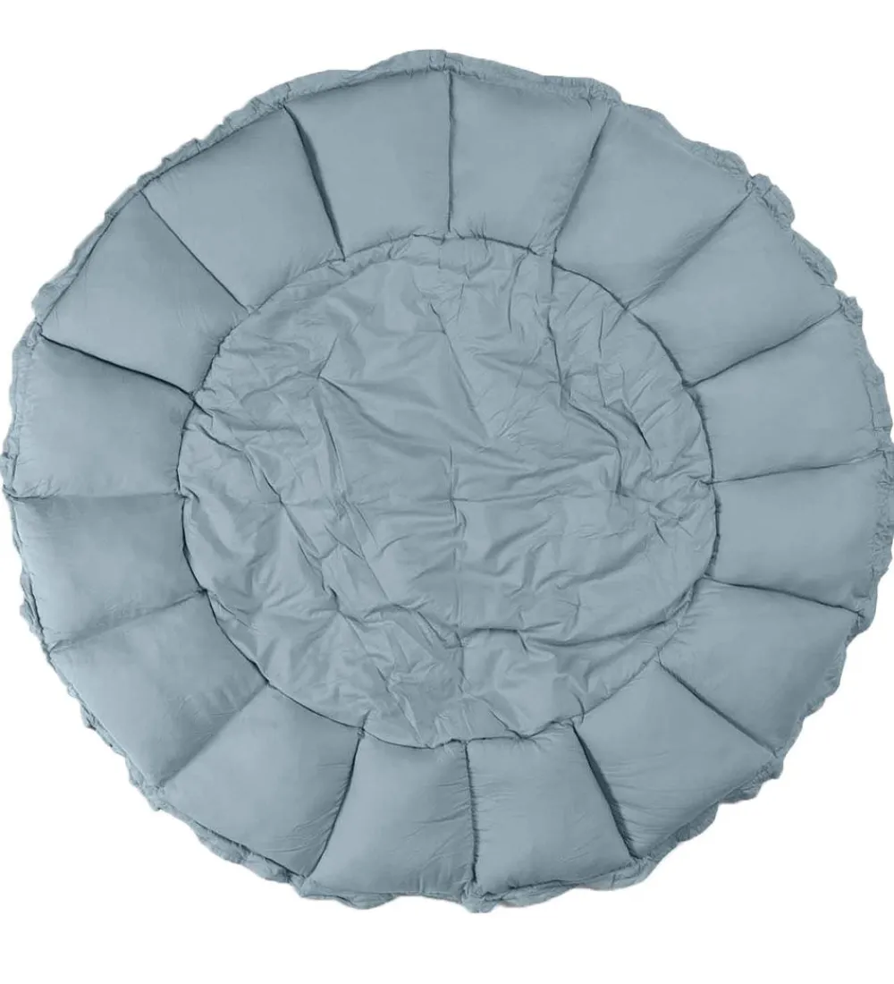 Legetæpper Og Legegulve-Play&Go Legetæppe - 3-i-1 - Ø130 cm - Dusty Blue