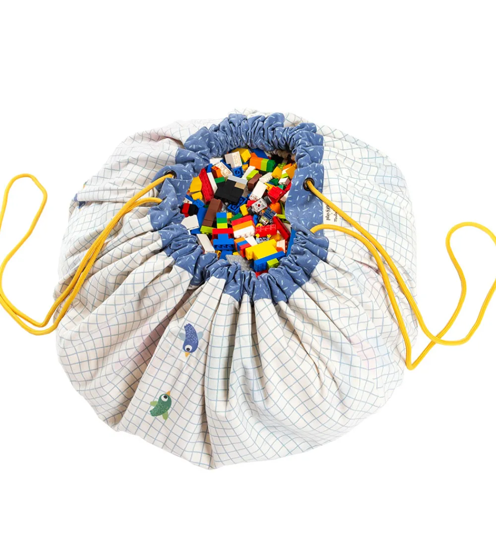 Legetæpper Og Legegulve|Opbevaringstæpper-Play&Go x Moulin Roty Legetøjstæppe - Ø140 cm - Les Toupitis
