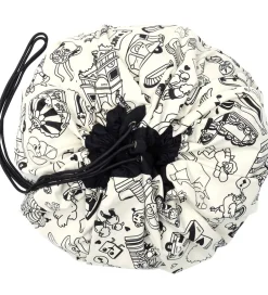 Play&Go Opbevaringstæpper*x OMY Legetøjstæppe m. Stoftuscher - Ø140 cm - Paris