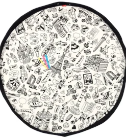 Play&Go Opbevaringstæpper*x OMY Legetøjstæppe m. Stoftuscher - Ø140 cm - Paris