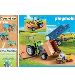 Traktorer-Playmobil Country - Traktor m. Trailer - 71249 - 42 Dele