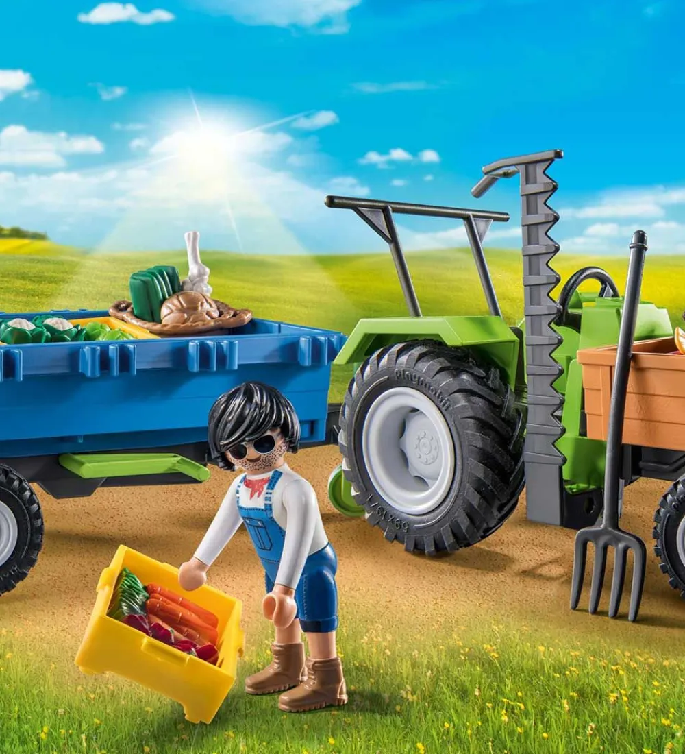 Traktorer-Playmobil Country - Traktor m. Trailer - 71249 - 42 Dele
