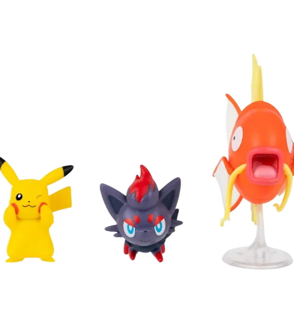 Figurer-Pokémon Figurer - Battle Figure - Pikachu/Magikarp/Zorua