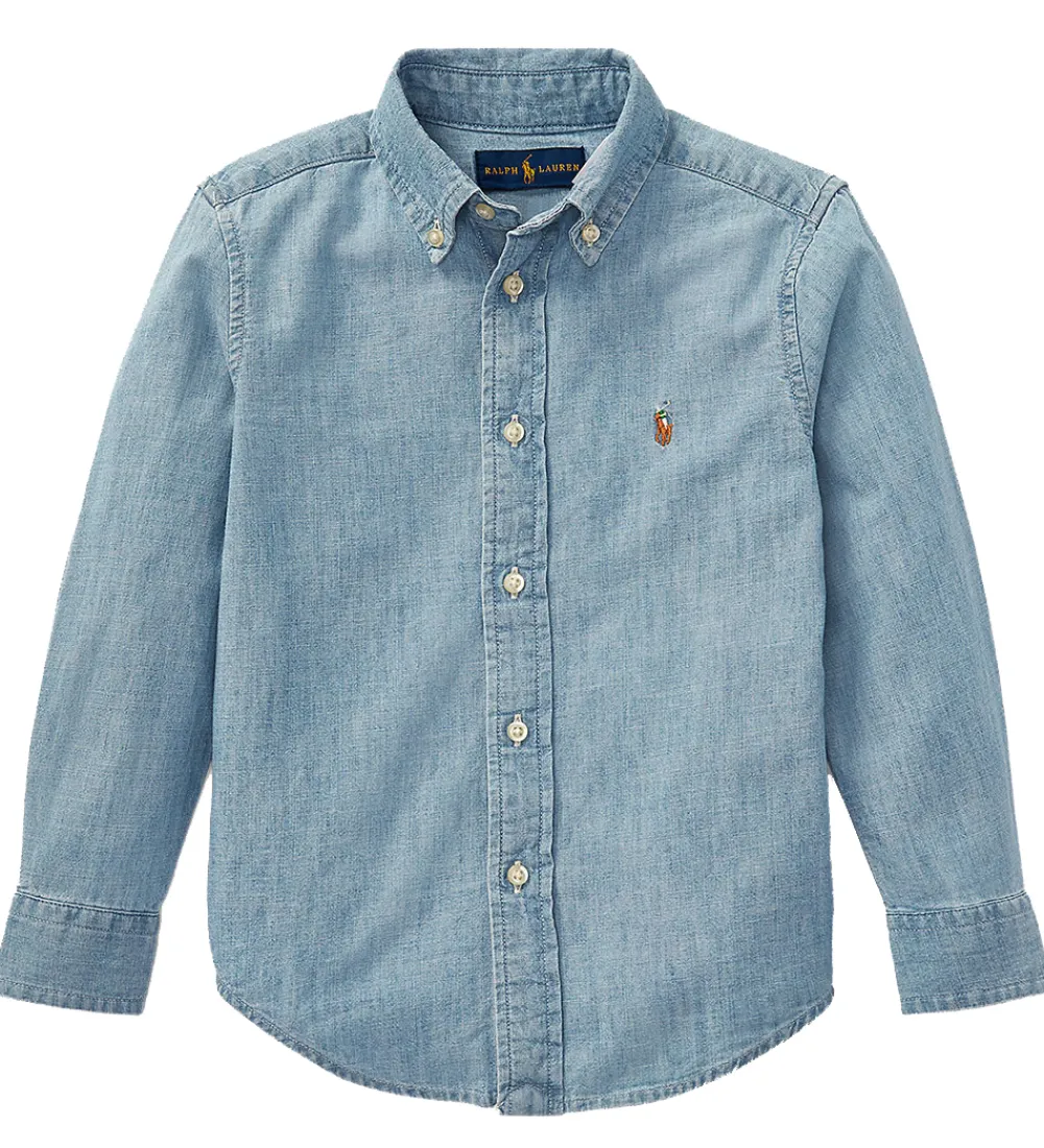 Konfirmationstøj-Polo Ralph Lauren Denimskjorte - Blå