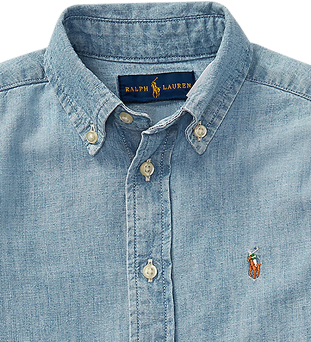 Konfirmationstøj-Polo Ralph Lauren Denimskjorte - Blå
