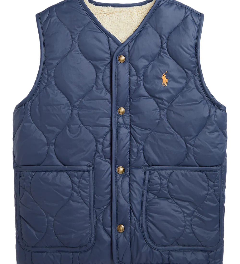 Polo Ralph Lauren Dunveste Og Dyneveste*Dunvest m. Fleece - Vendbar - Navy/Beige