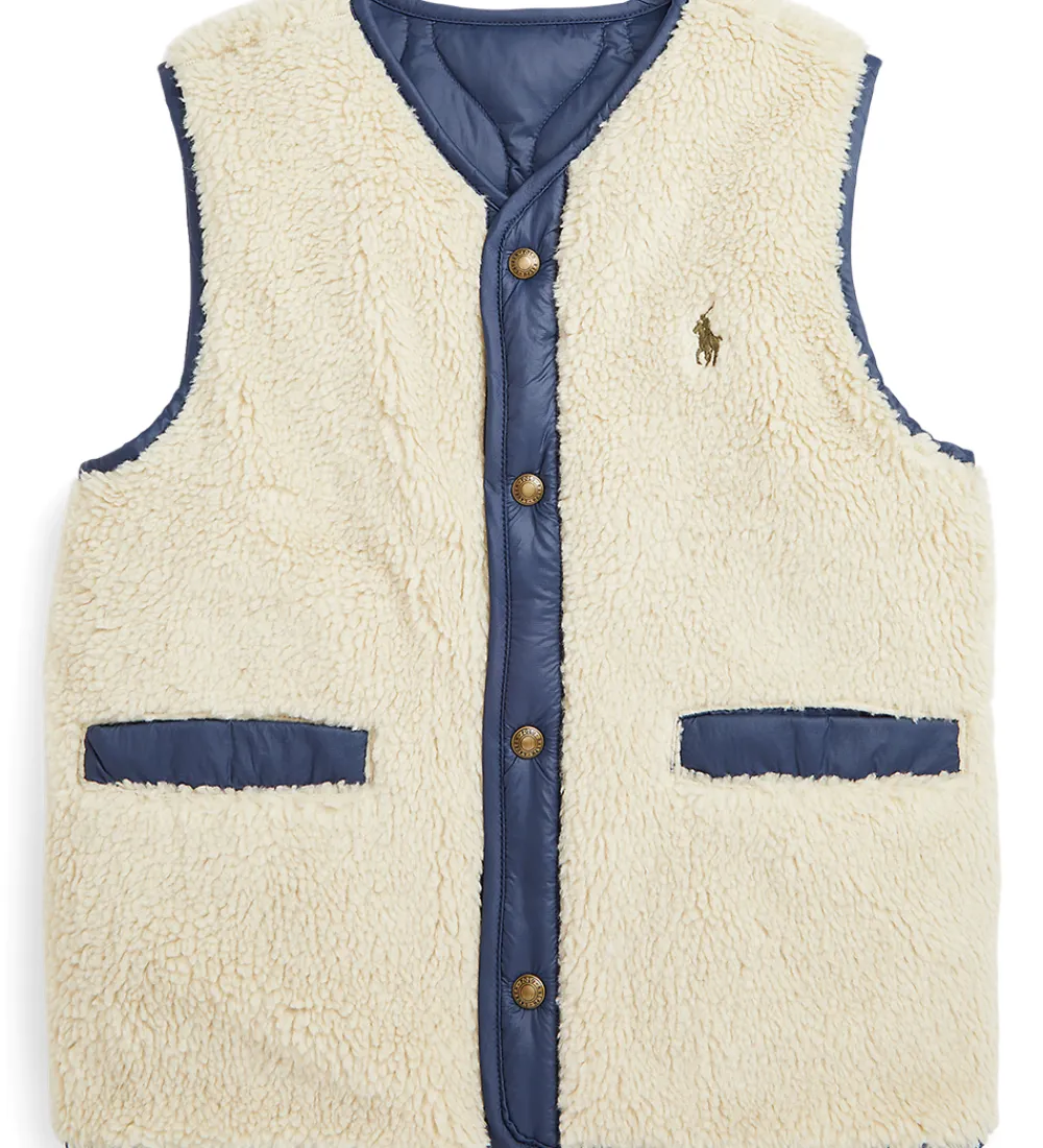 Polo Ralph Lauren Dunveste Og Dyneveste*Dunvest m. Fleece - Vendbar - Navy/Beige