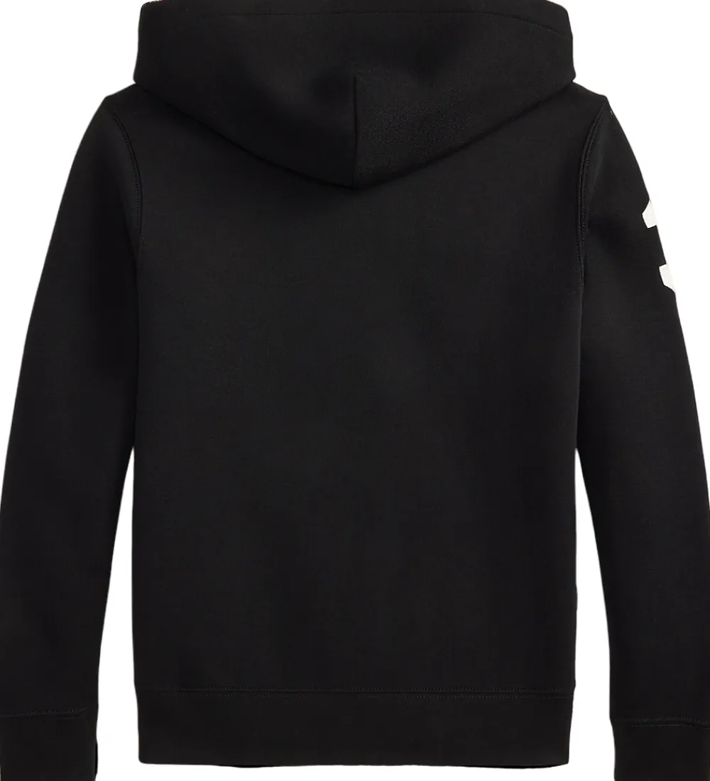 Hættetrøjer-Polo Ralph Lauren Hættetrøje - Sort m. Hvid