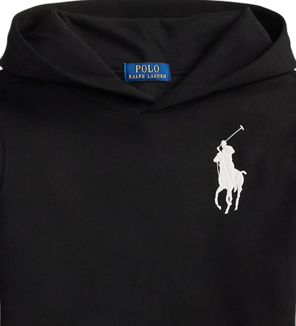Hættetrøjer-Polo Ralph Lauren Hættetrøje - Sort m. Hvid
