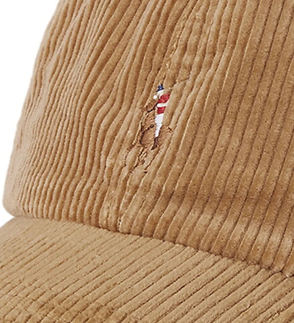 Polo Ralph Lauren Kasketter*Kasket- Fløjl - Jodphur Tan/Multi PP
