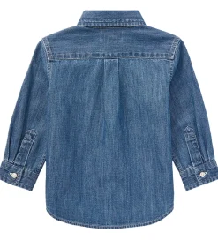 Skjorter|Konfirmationstøj-Polo Ralph Lauren Skjorte - Denim - Dark Blue