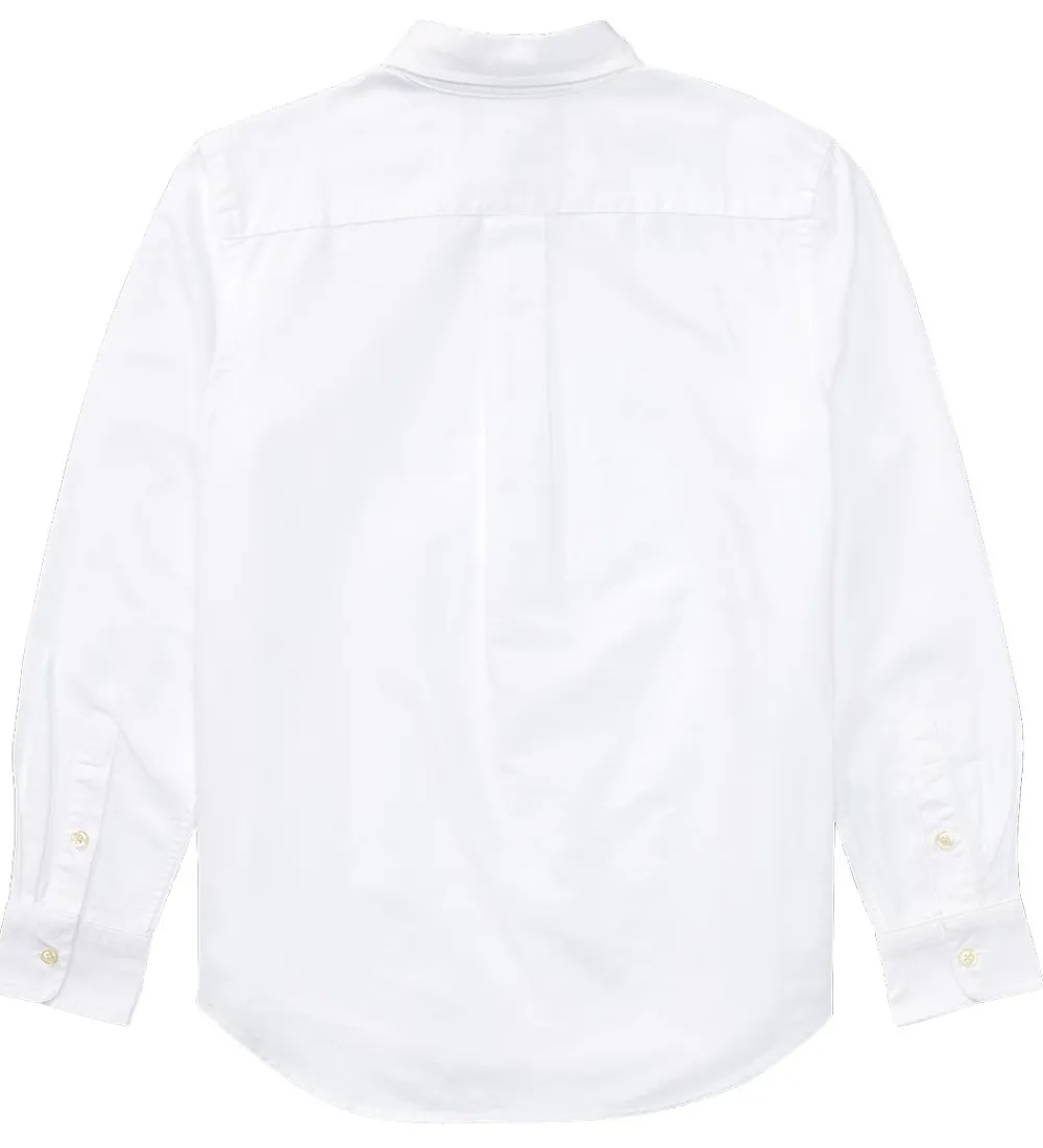 Konfirmationstøj-Polo Ralph Lauren Skjorte - Hør - Hvid