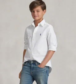 Konfirmationstøj-Polo Ralph Lauren Skjorte - Hør - Hvid