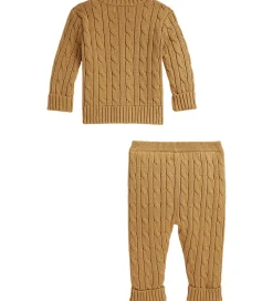 Striktrøjer-Polo Ralph Lauren Sæt - Cardigan/Bukser - Strik - Classic Camel