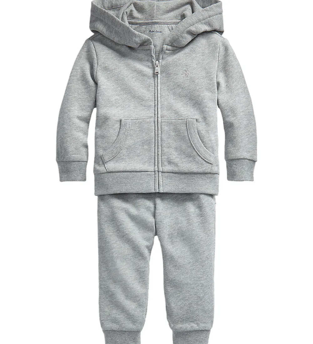 Shorts Og Knickers-Polo Ralph Lauren Sweatsæt - Core Replen - Gråmeleret