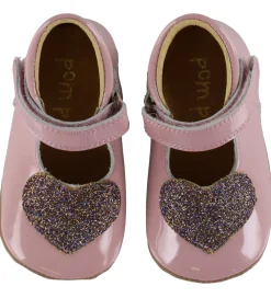 Begyndersko-Pom Pom Ballerina Hjemmesko - Beginners Heart - Dusty Rose Peten