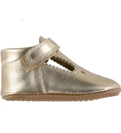 Pom Pom Begyndersko*Ballerina hjemmesko - T-bar - Dusry Gold
