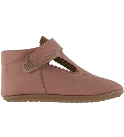 Begyndersko-Pom Pom Ballerina Hjemmesko - T-Bar - Nostalgic Rose