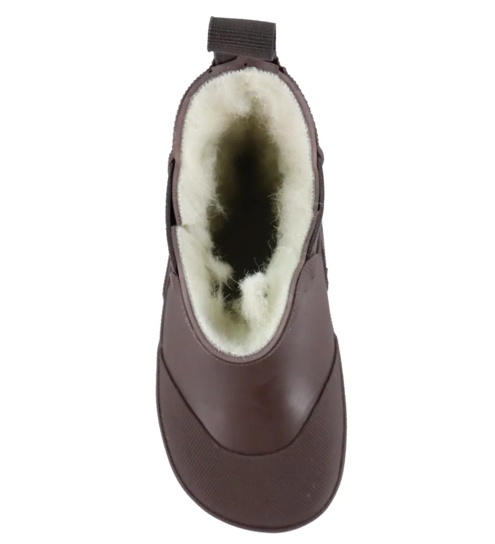 Pom Pom Gummistøvler*Gummistøver m. For - Ankel - Chocolate