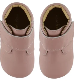 Børnesko Og Babysko|Begyndersko-Pom Pom Skindfutter - Beginners Velcro - Noos - Rose
