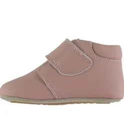 Børnesko Og Babysko|Begyndersko-Pom Pom Skindfutter - Beginners Velcro - Noos - Rose