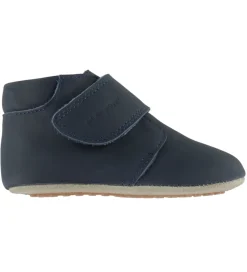 Pom Pom Børnesko Og Babysko|Begyndersko*Skindfutter - Beginners Velcro - Noos - Navy