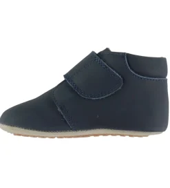Pom Pom Børnesko Og Babysko|Begyndersko*Skindfutter - Beginners Velcro - Noos - Navy