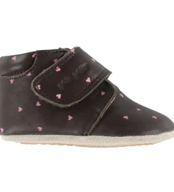 Pom Pom Begyndersko*Skindfutter - Beginners Velcro - Heart AOP