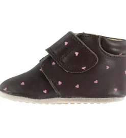 Pom Pom Begyndersko*Skindfutter - Beginners Velcro - Heart AOP