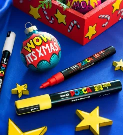 Posca Tuscher Og Farver*Tuscher - PC-3M - 4 stk. - Rød/Gul/Blå/Sort