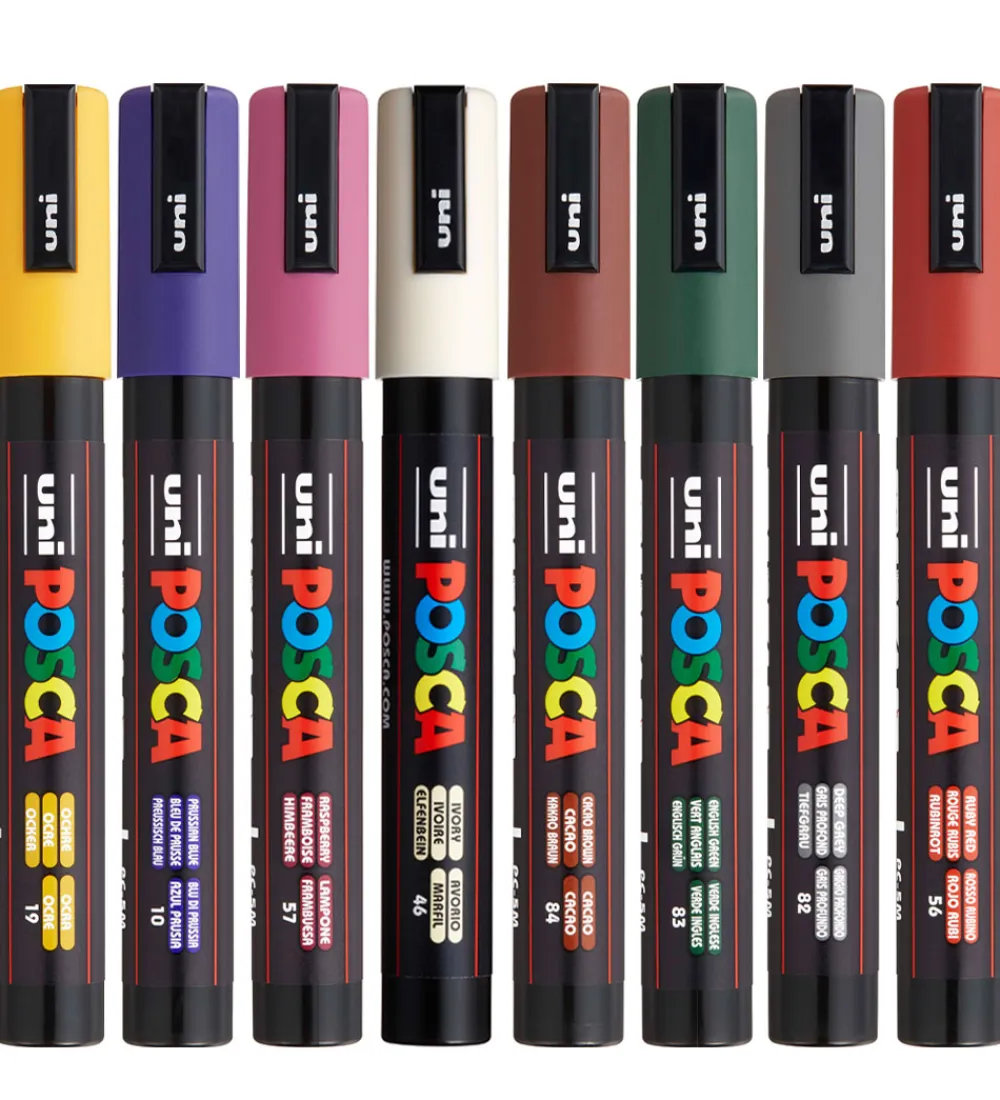 Tuscher Og Farver-Posca Tuscher - PC-5M - 8 stk. - Kolde Farver