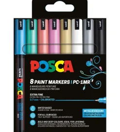 Tuscher Og Farver-Posca Tuscher - PC-1M - 8 stk. - Metallic Farver