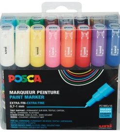 Posca Tuscher Og Farver*Tuscher - PC-1M - 16 stk. - Multifarvet