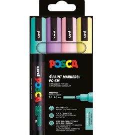Posca Tuscher Og Farver*Tuscher - PC-5M - 4 stk. - Afdæmpede farver