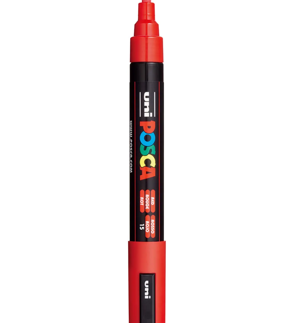 Tuscher Og Farver-Posca Tuscher - PC-5M - 4 stk. - Rød/Gul/Blå/Sort